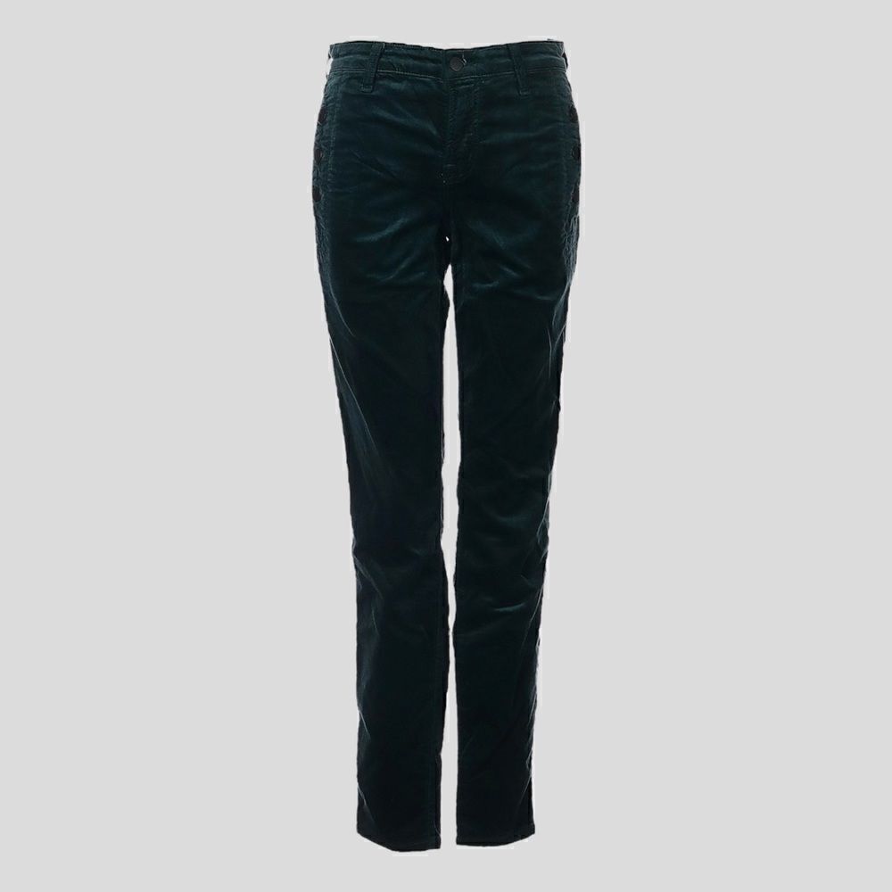 J Brand Zion Mid Rise Skinny Jeans Velvet Moorland Teal Size 26 NWT $248